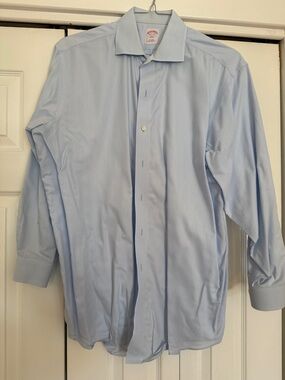 Brooks Brothers Light Blue Dress Shirt with Spread Collar